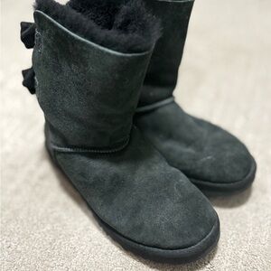Women's Black bow Ugg Boots
